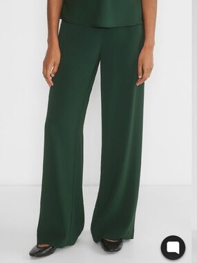 Babaton Aritzia XS Dark Green Strive Wide-Leg Pants
